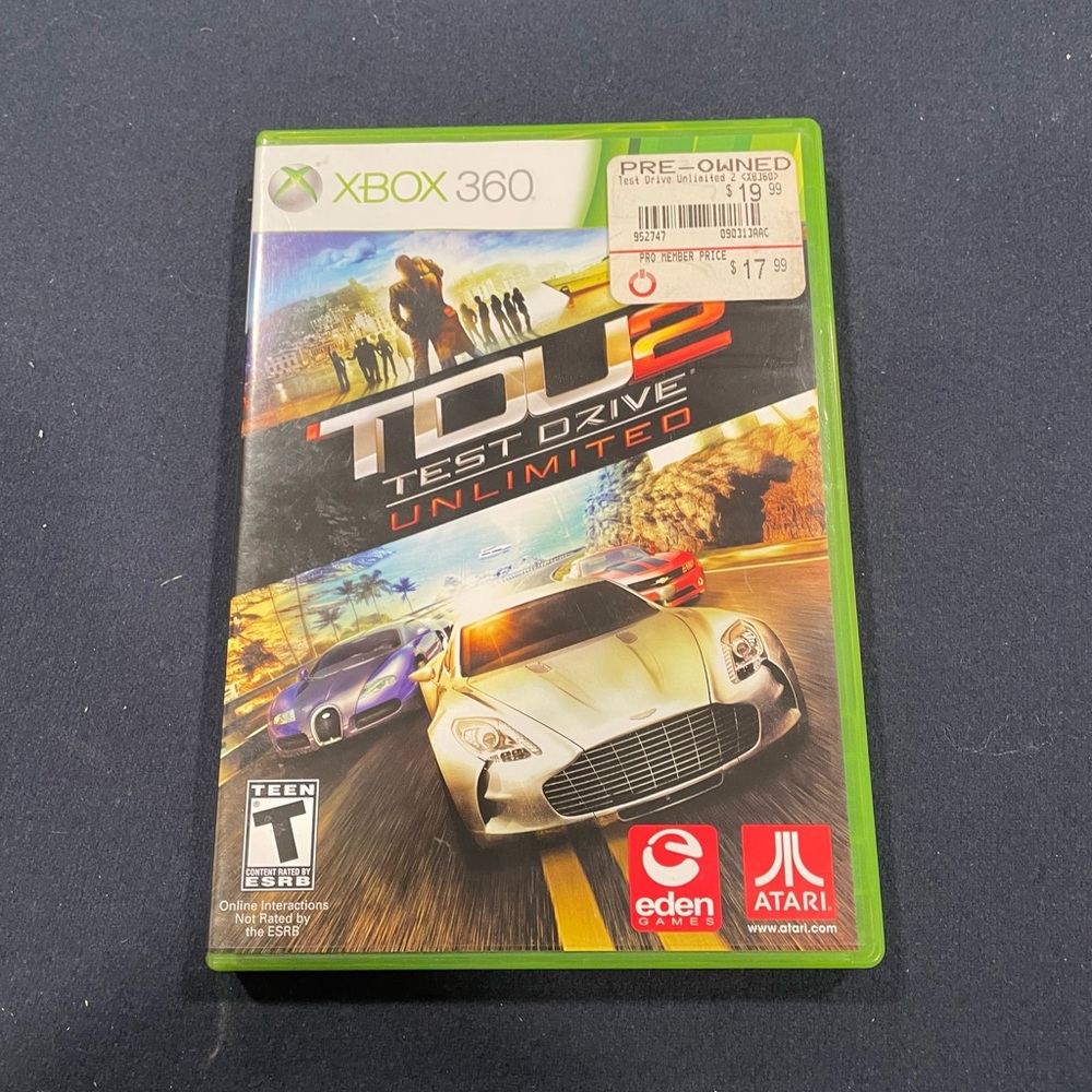 XBOX 360 TD2 Test Drive Unlimited